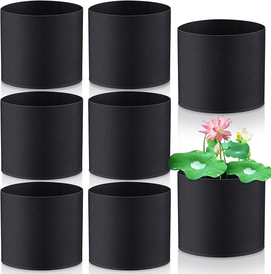 Norme 8 Pcs Aquatic Plant Pots for Pond, Pond Plant Baskets Heavy Duty Fabric Pots for Garden, Aquatic Plants, Bog Plants, Water Lily, Lotus, Flower(8 x 6 Inch)