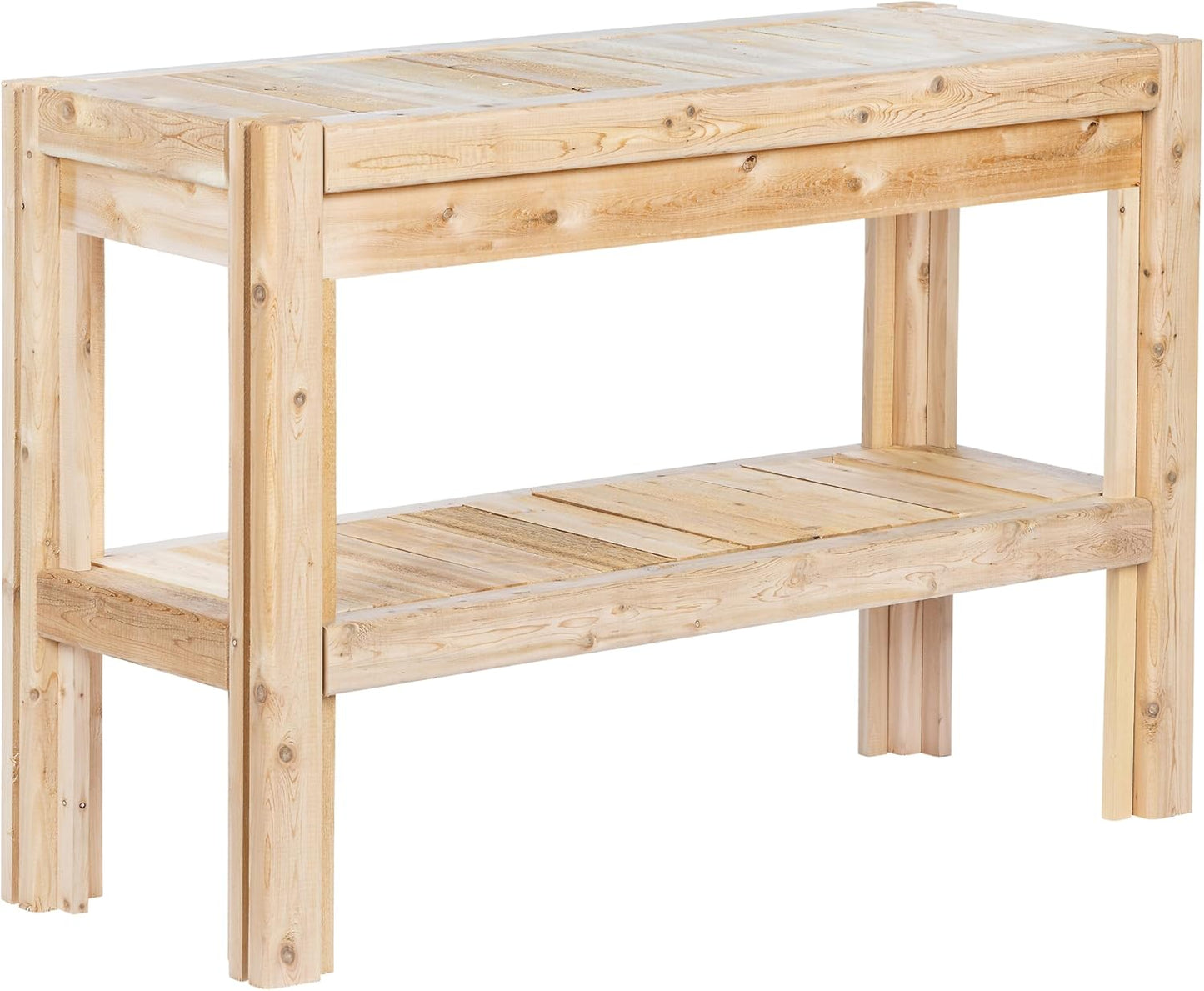 Greenes Fence Cedar Adjustable Storage Shelves, 44 in. x 16 in. x 30 in. - Made in USA with North American Cedar