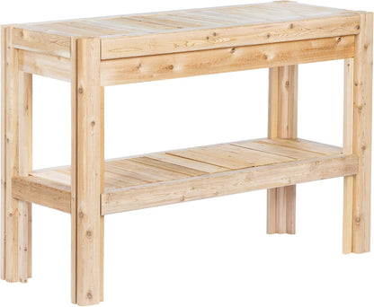 Greenes Fence Cedar Adjustable Storage Shelves, 44 in. x 16 in. x 30 in. - Made in USA with North American Cedar