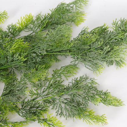 RECUTMS 3 Packs Artificial Hanging Plants Fake Plant Faux Boston Ferns Ivy Vines Greenery UV Resistant Plastic for Indoor Outdoor Room Wall Decor (White)