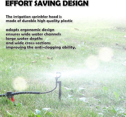 20pcs G Type 360 Degree Drip Irrigation Sprinkler Heads Adjustable Irrigation Drippers Sprinklers Garden Irrigation System Accessory for Garden Lawn