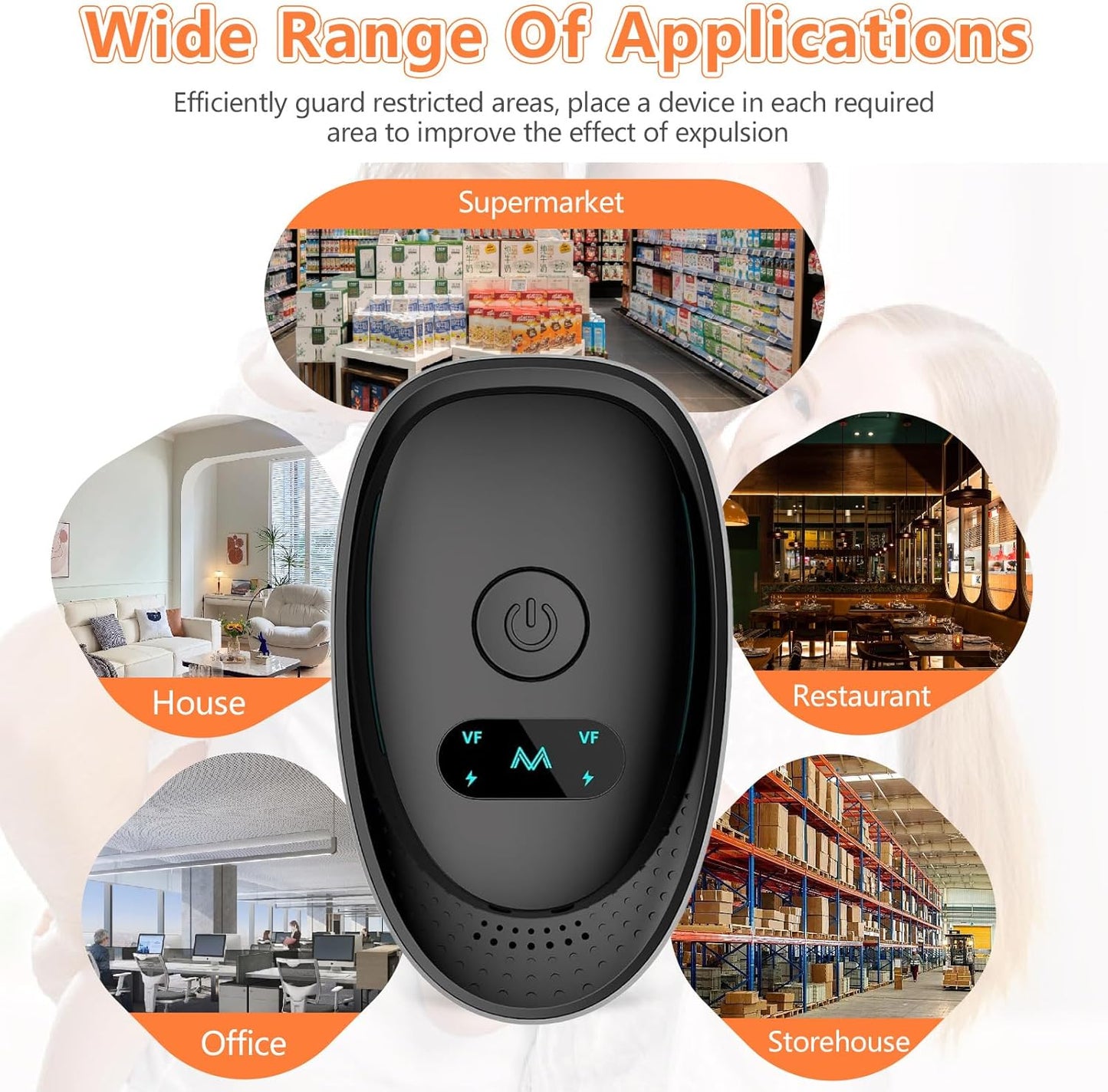 2025 Upgraded Ultrasonic Repellent Indoor, Mouse Traps Insert Plug in, Pest Control Repellent Ant,Roach,Rodent, Mouse, Bugs, Mosquito, Spider, for Home, Office, Warehouse 6 Packs