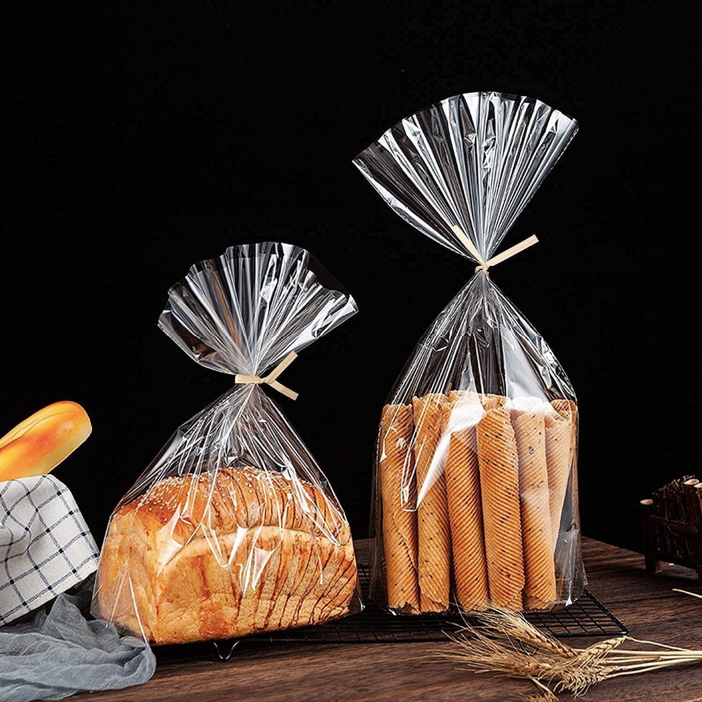 1000 Pcs Twist Ties, Kraft Paper Twist Ties Plant Ties Reusable Bread Ties for Party Cello Candy Coffee Treat Bags Cake Pops