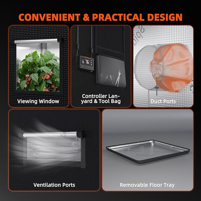 Spider Farmer Grow Tent Complete System 4x2 SF-2000 LED Grow Light with Samsung LM301H EVO Diodes & Dimmable Lights 47" x 24" x 71" Grow Tent 4 Inch Inline Fan Filter with GGS Smart Controller