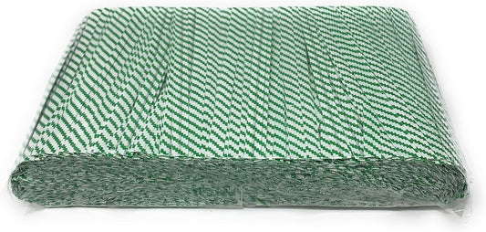 4" Length Twist Ties, 2000 Green White Plastic Coated, No Rip, Paper Ties Cello General Use, Party