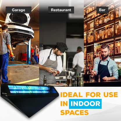 Gardner WS-95 Indoor Fly Trap with Proprietary LED, Decorative Wall Sconce Fly Light -40,000 Hour Rated Bulb, No Zap and Smell, Built to Last for Restaurants and Cafes, Made in USA for Commercial Use
