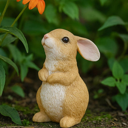 Sullivans Outdoor Garden Bunny Set of 3, 3.75" & 5" Spring Easter Bunnies Decoration Figurines for Gardens, Yard, Small Light Weight Baby Rabbit Garden Statues for Outside Patio, Porch, or Flower Pots
