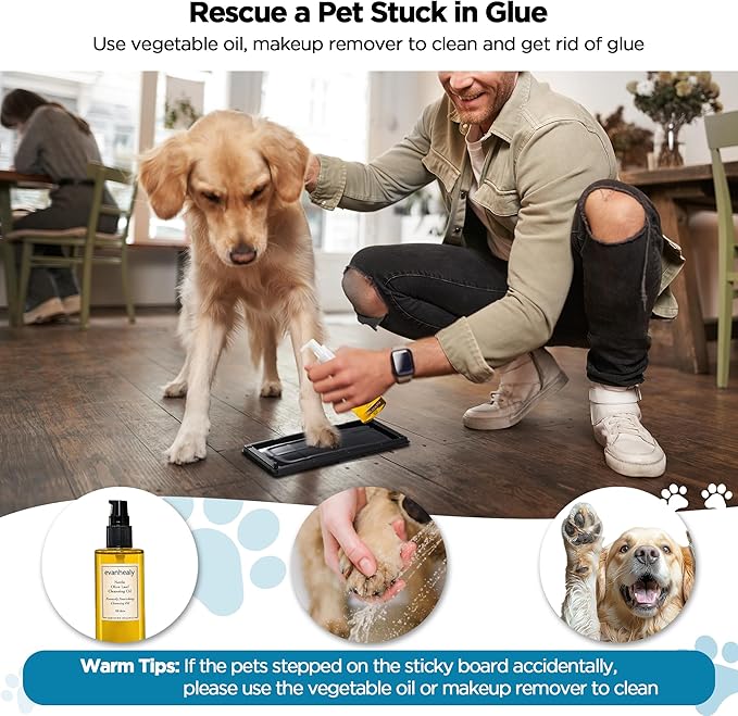 Glue Traps for Mice 12 Pack, Mouse Rat Taps, Extra Strength, Pre-Baited Adhesive Sticky Boards, Heavy Duty Glue Traps for Snake, Lizard, Insect, Safe Home Pest Control