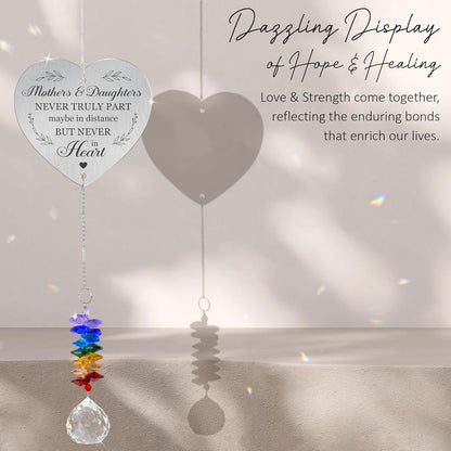 Gifts for Mom - Mom Sun Catcher Crystal Suncatcher Rainbow Maker - Hanging Window Decor - Sentimental Keepsake - Gift for Mother from Daughter