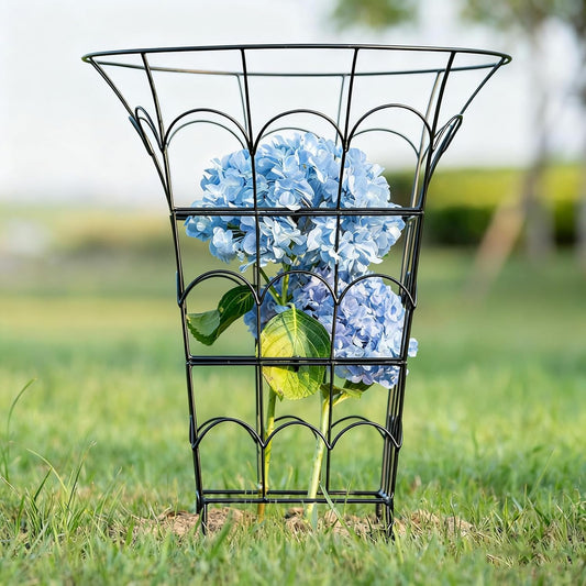 COOOXIM Peony Cages & Supports - Metal Plant Obelisk Trellis for Outdoor Use, 27.5 x 22 Inches