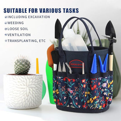 13 Pieces Succulent Tools Kit with Organizer Bag,Gardening Tool Set with Tote,Mini Succulent Garden Tool Kit Succulent Bonsai Planter Set Indoor Gardening,Miniature Indoor Fairy Planting Care