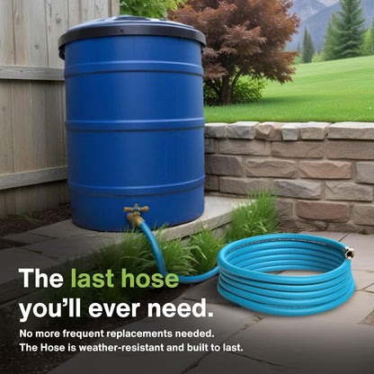 Aeromixer THE HOSE - 3/4 Inch Garden Hose 10 Feet, Kinkless Commercial Short Garden Hoses, Heavy Duty Industrial Water Hoses for Outdoors, 650 PSI High-Pressure Watering Tool for Farming and Gardening