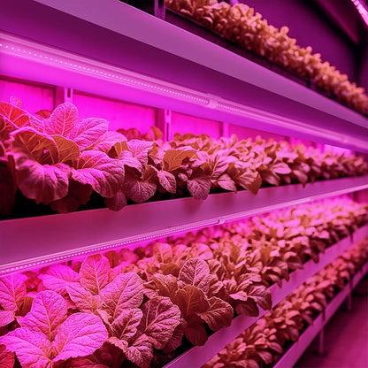 Barrina LED Grow Light 4FT, 168W(4 x 42W), Full Spectrum Plant Light, V-Shape with Reflector, Grow Lamp Strip, Plant Lights for Indoor Plants, 4-Pack