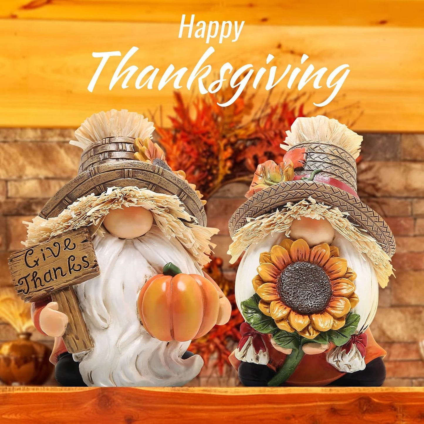 Hodao Fall Thanksgiving Scarecrow Gnomes Table Decorations for Home Creative Thanksgiving centerpieces for Tables Thanksgiving Gifts