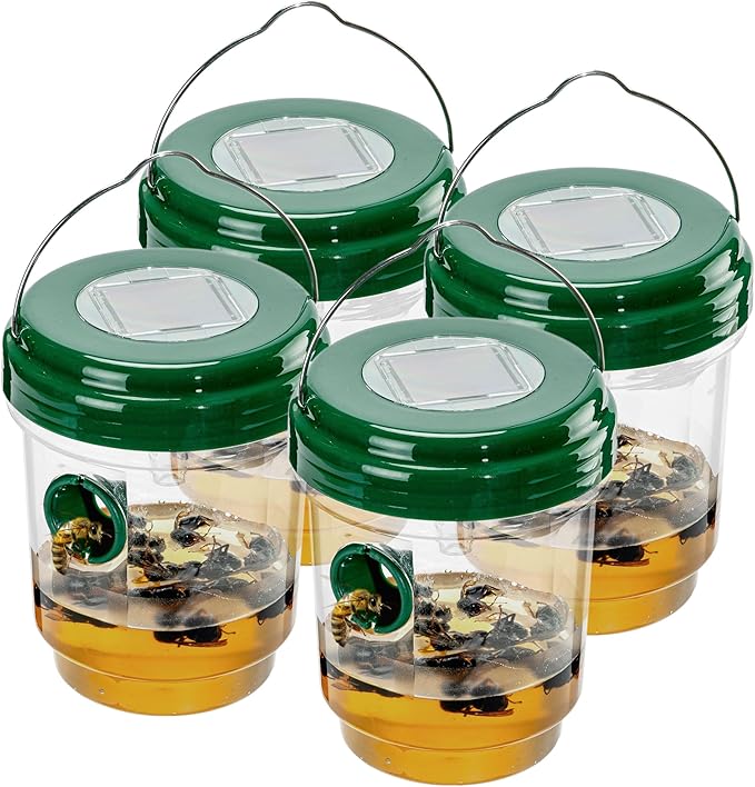 Wasp Traps Outdoor Hanging 4 Pack