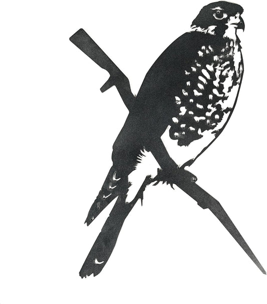 METALBIRD - Peregrine Falcon - Outdoor Tree Ornaments in Corten Steel - Metal Art Proudly Made in The USA