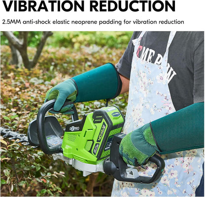 Vgo... 1 Pair Gardening Gloves Unses,Safety Work Gloves,Long Sleeves Gauntlet,Puncture-proof,Thorn Proof,Touchscreen(Size L,Green,SL7477)