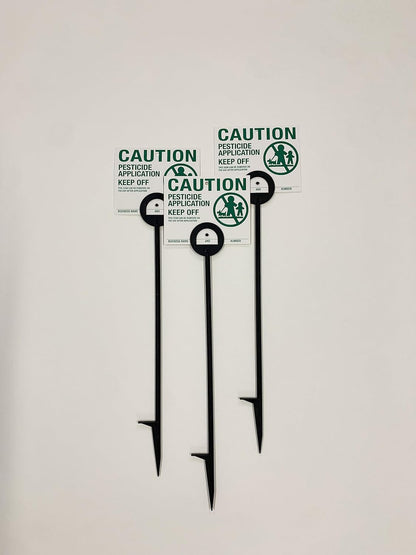 Lawn Treatment Application Stakes & Georgia Signs (Premium Style Stakes / 1,000 pc. Pack)