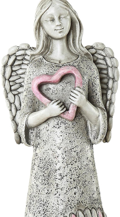 DUSVALLY Angel Statue for Home Decoration, Praying Commemorating Angel Statue Memorial Decor, 2 Pack of Healing Angel Gifts,10" H