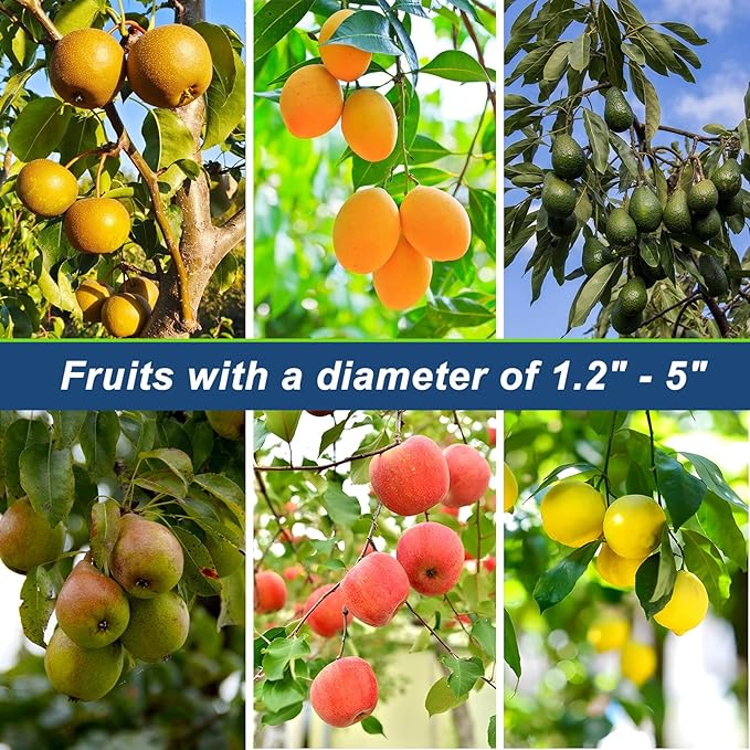 Fruit Picker Pole Tool with Basket Telescoping, 3.2FT-7.9FT Adjustable Pole, Apple Picker Tool with Soft Bag, Long Handle Picker for Avocado, Lemon, Orange, Mango, Limes, Persimmons, Plums