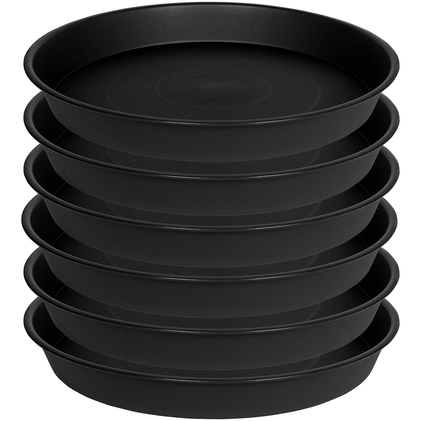 Bleuhome 6 Pack 6 inch Plant Saucer Tray, 4 6 8 10 12 15 17 19 inch Plant Saucers, Heavy Duty