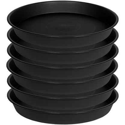 Bleuhome 6 Pack 6 inch Plant Saucer Tray, 4 6 8 10 12 15 17 19 inch Plant Saucers, Heavy Duty