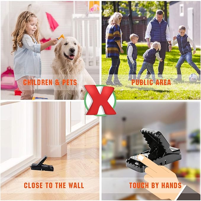 20 Pack Mouse Traps Indoor for Home,Mice Traps for House,Reusable Mouse Trap That Work,Small Mice Catchers for Home Indoor, Quick Set Mousetraps Effective