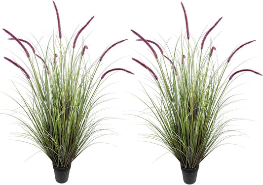 Artificial Plant 47in(2pack) Tall Artificial Grass Plant,Faux Plants Indoor Home Decorative