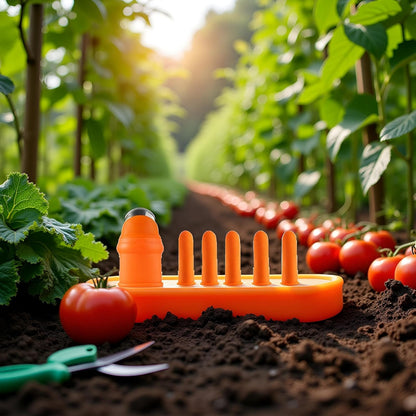 Orange Silicone Thumb Cutter Set, Separator Finger Plant Fruit Picking Tool,Fruit and Vegetable Picking Potted Plants Trim Silicone Thumb Tool for Strawberry Vegetables Garden Plants Gardening Aprons