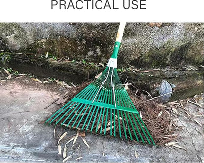 Landscape Rake,Rake Head Replacement Rakes for Lawns,Garden Rakes Head Replacements 22 Teeth Steel Fan Leaf for Lawn Yard Flowers Beds Farm Gardening,with Gloves (22.44 X 18.5 in)