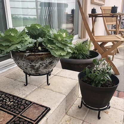 Autopromake 5 Pack Metal Plant Stands,Heavy Duty Potted Holder for Flower Pot,Indoor Outdoor Metal
