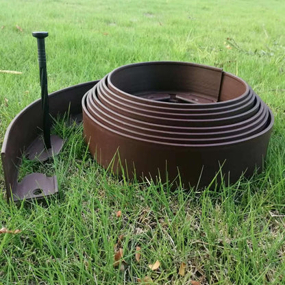 Landscape Edging,40FT Plastic Garden Edging with 40 Stakes,2 Inch Tall Lawn Edging for Lawn,Yard,Flower Gardens Border