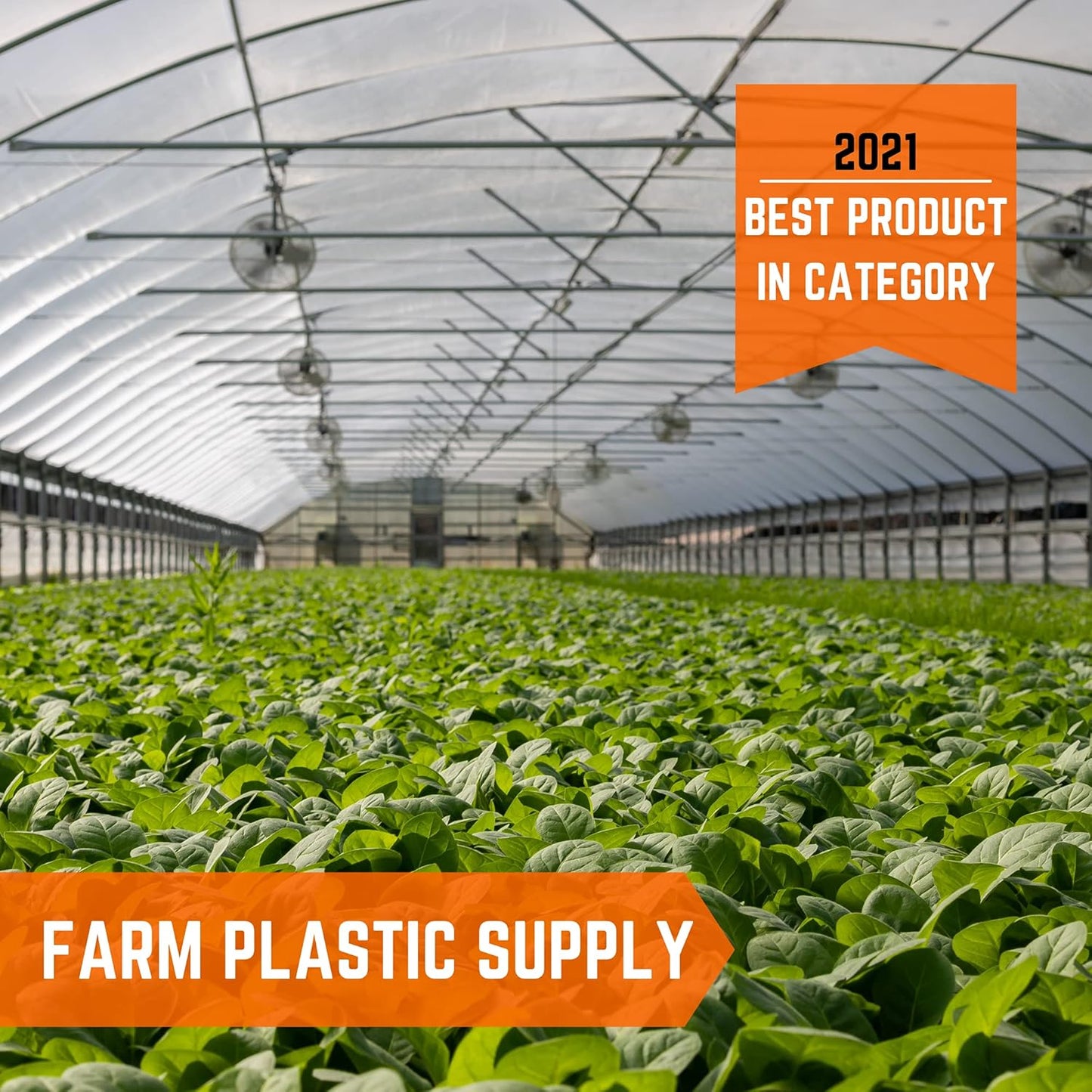 Farm Plastic Supply - Clear Greenhouse Plastic Sheeting - 6 mil - (25' x 14') - 4 Year UV Resistant Polyethylene Greenhouse Film, Hoop House Green House Cover for Gardening, Farming, Agriculture