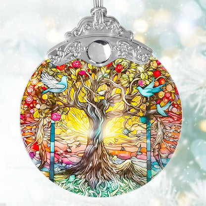 Tree of Life Suncatcher, Jocidea Stained Glass Hanging Decor, Tree of Life Christmas Ornament, Scene Decor, Room Decor, Home Decor, Holiday Party Decor, Christmas Decor