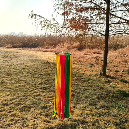 Satin Ribbon Windsock Streamer, Outdoor Decorations for Your Patio, Garden, Yard, Dock and Camper, 41-Inch, WS41-HHL