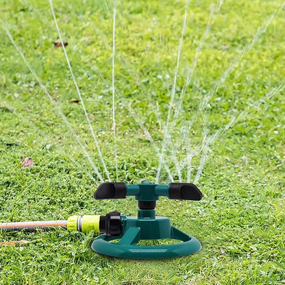 2Pcs Sprinklers for Yard, Automatic 360° Rotating Lawn Sprinkler, Garden Water Sprinklers for Lawn, Large Area Coverage Lawn Irrigation System, Yard Sprinklers for Lawns and Gardens Plant