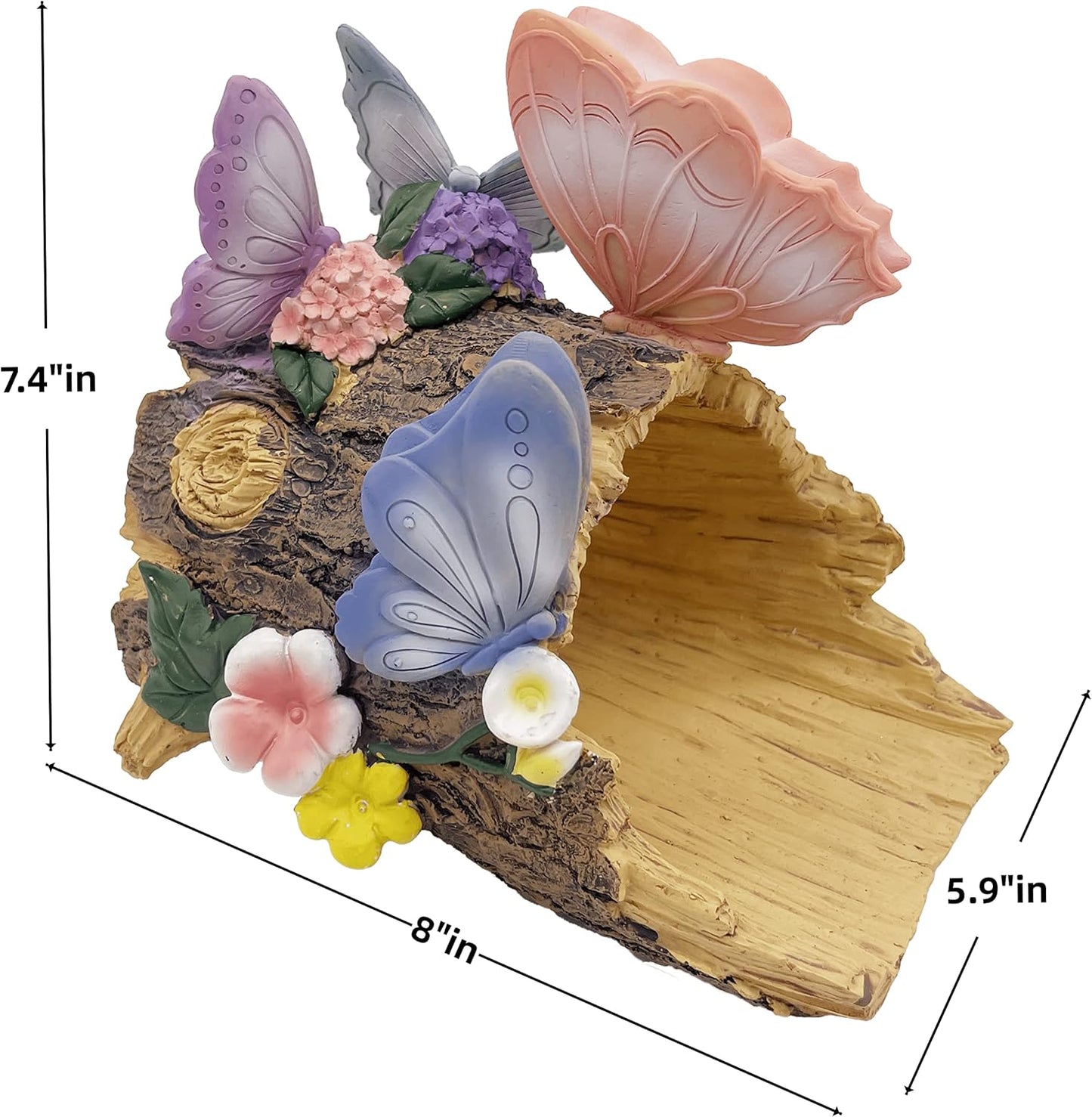 Butterfly Statues Garden Decoration Gutter Downspout Extension Statues,Resin Statue Outdoor Decor,Animal Downspout Diverter,Decorative Gutter Extension,3"×3" Downspout Extender Diverter Splash Block