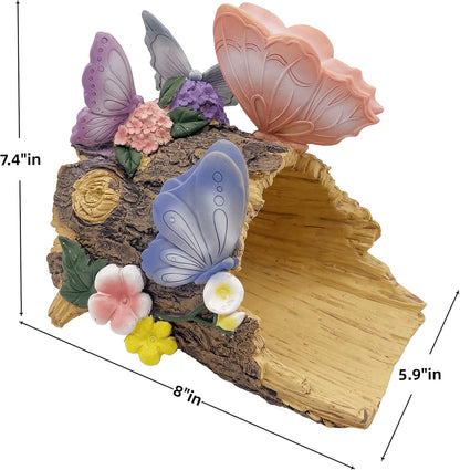 Butterfly Statues Garden Decoration Gutter Downspout Extension Statues,Resin Statue Outdoor Decor,Animal Downspout Diverter,Decorative Gutter Extension,3"×3" Downspout Extender Diverter Splash Block