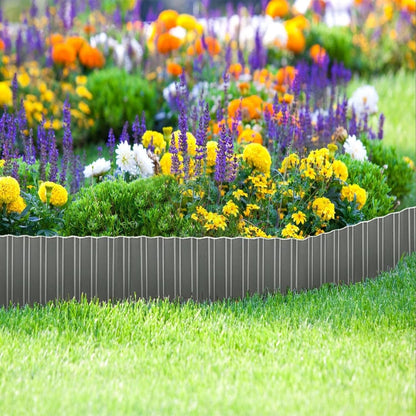 Corrugated Metal Garden Edging,6Inch×40FT Metal Landscape Edging Border Heavy Duty Garden Borders Edging Lawn Edging Border for Garden,DIY Flower Beds,Lawns,Pathway(Sliver)