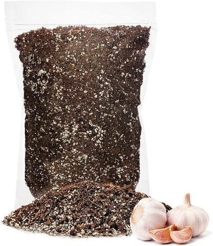 Premium Organic Potting Soil for Garlic - (3 Quart Bag)