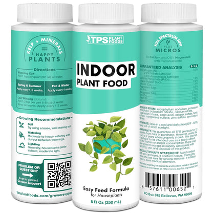 TPS NUTRIENTS Indoor Plant Food for Houseplants, Liquid Fertilizer, 32 oz (1 Quart)