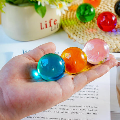 8pcs Colorful Crystal Balls Decoration for Home 40mm Rainbow Color Glass Balls Healing Spheres Quartz Decorative Balls for Dinner Party Centerpiece