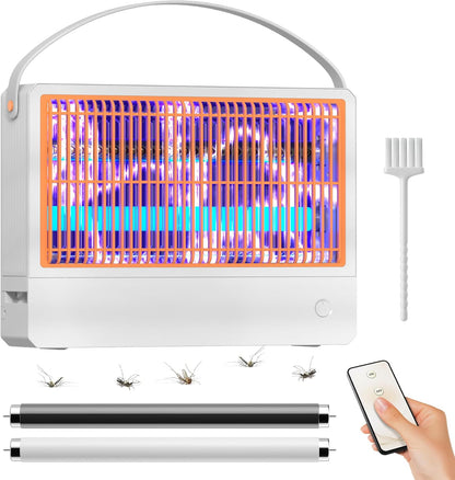 20W Mosquito Killer Lamp, Fruit Fly Traps for Indoors Electric Bug Zapper for Home, Mosquito Repellent Moth Light Gnat Insect Killer with 2 Replacement Bulbs