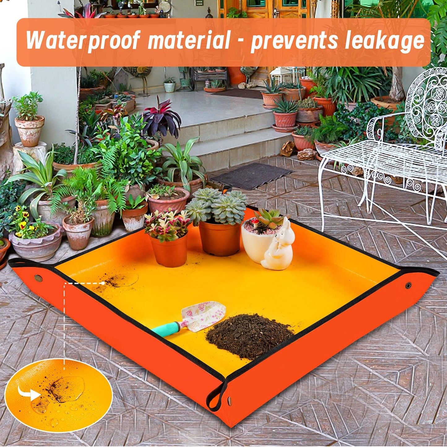 3PCS 26.8" x 26.8" Repotting Mats for Indoor Plant Transplant Control Mess Best Gardening Gift for Plant Lovers