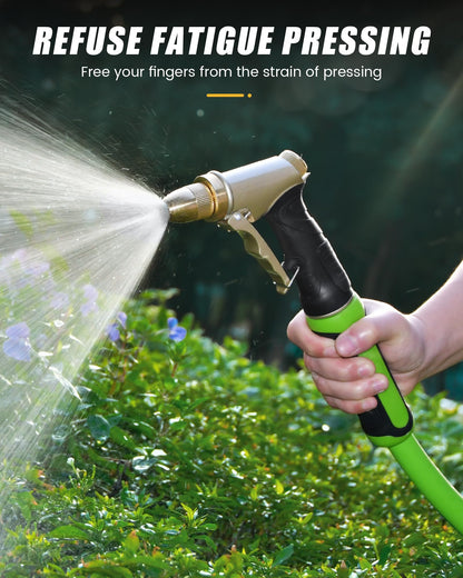 RAINPOINT Garden Hose Nozzle, Upgraded Heavy Duty Metal Spray Nozzle, High Pressure Water Nozzle