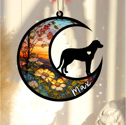 Personalized Dog Memorial, Custom Name Beauceron Dog Christmas Ornament with Name, Custom Breeds, Pet Loss Light Catcher, Gifts for Lovers Loss of Pet Sympathy on Mothers Day Christmas