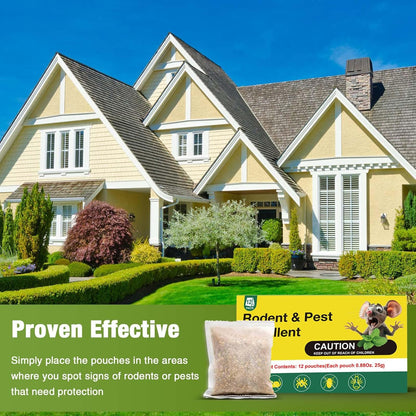 30PCS Rodent Mouse Repellent Pouches for Indoor Use, Peppermint Oil Nature Fomula, Safe for Pets and Family