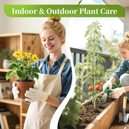 Fiberglass Plant Stakes 15-Pack - 10.8" & 14.6" Plant Support Sticks for Potted Plants, Veggies & Vines | Adjustable Stem Clips | Garden Stake for Tomatoes, Cucumbers, Climbing Flowers
