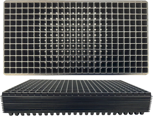 288 Cell Seedling Plastic Nursery Trays, 10 Pack, Thick Durable Germination Plug Trays, 2880 Cells