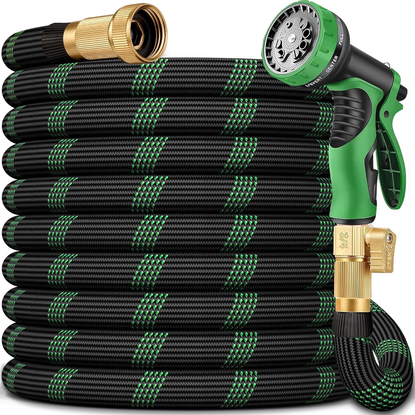 100 FT Non-Expanding Garden Hose, 2026 New Upgrated Non-Expandable Garden Water Hose - Ultra-Light